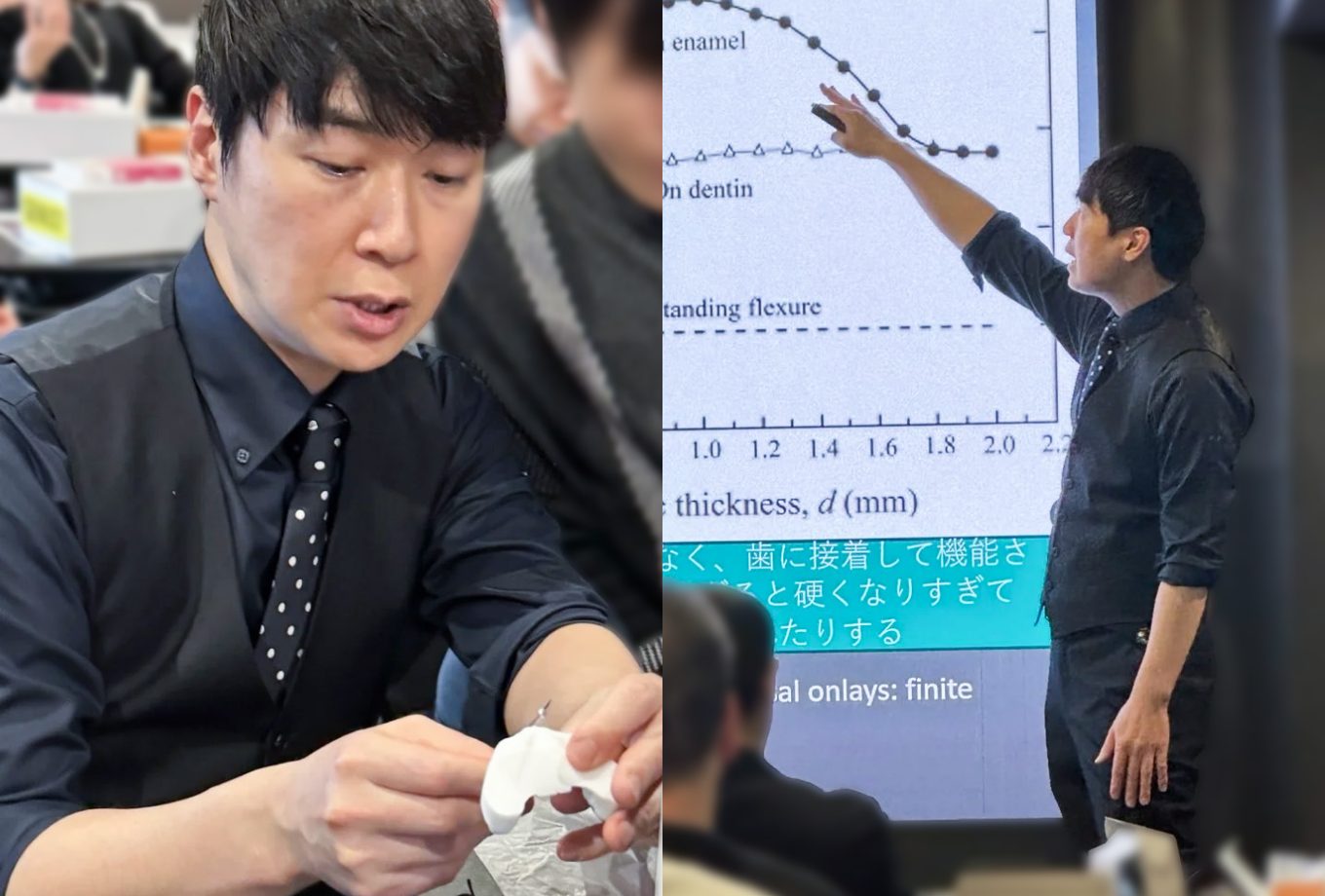 勉強会で指導し、セミナーで登壇する福本卓真医師